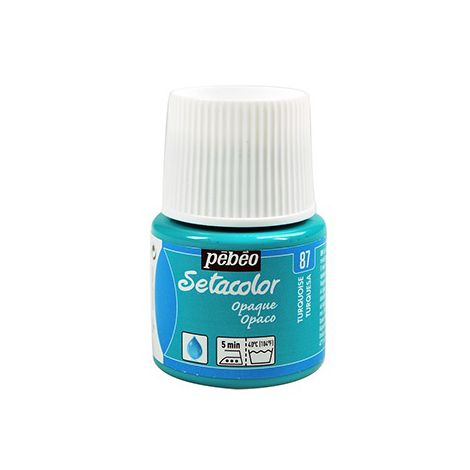 Farba do tkanin Pebeo Setacolor 45ml, Turkusowa/87 Turquoise